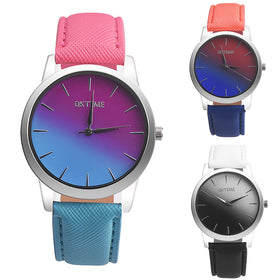 Rainbow Design Leather Watches