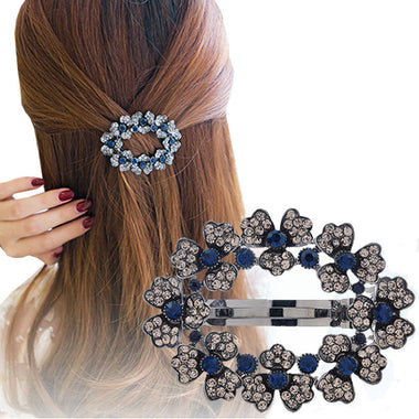 Hollow Rhinestone Hair Clip