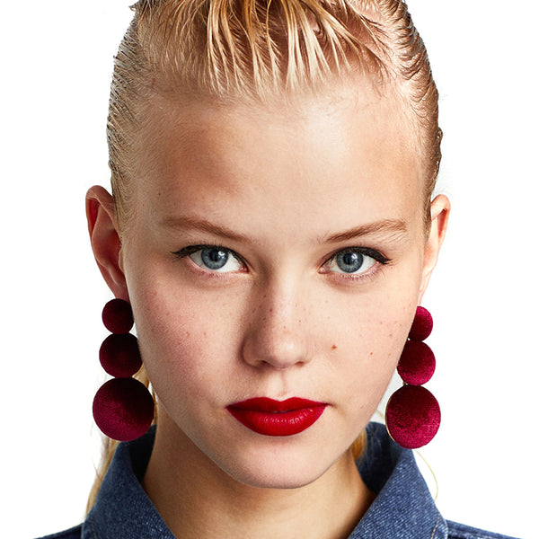 Elegant Pom Pom Earrings