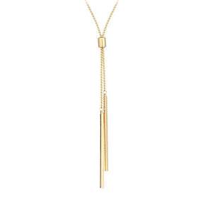 Gold Long Strip Pendants