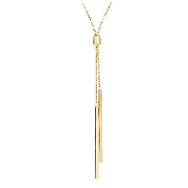 Gold Long Strip Pendants