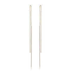 Ear Line Rose Gold Stud Earrings