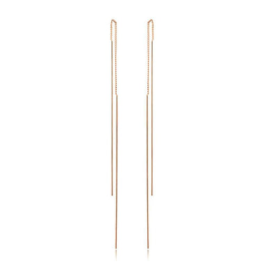 Ear Line Rose Gold Stud Earrings