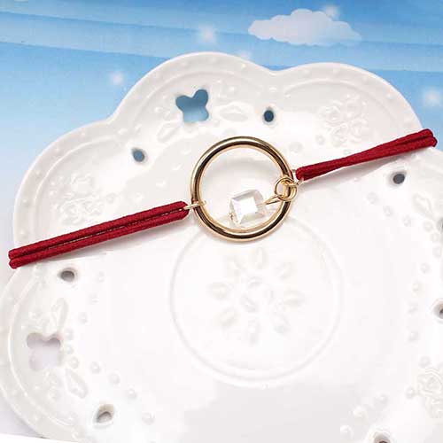 Round Circle with Crystal Gum